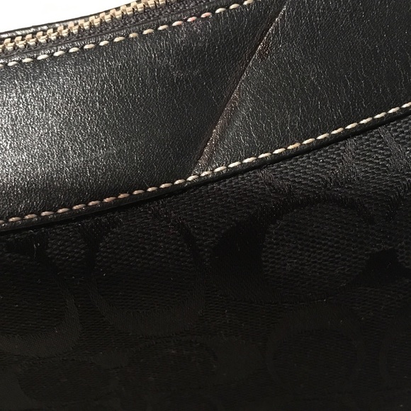 Coach Chelsea Signature Canvas Leather Trim Duffle Shoulder Bag ✅Offers Welcome - Picture 8 of 12